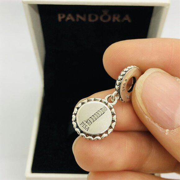 ✨🔥Pandora Tower of Pisa Charm S925 Silver with box - Picture 4 of 6